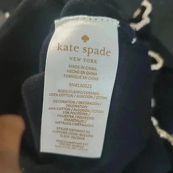 Kate Spade Cardigan 10 Metallic Ruffle Front Girls Dressy Luxury NWOT - Picture 5 of 5